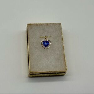 *NEW* Elegant Blue Heart Pendant Necklace